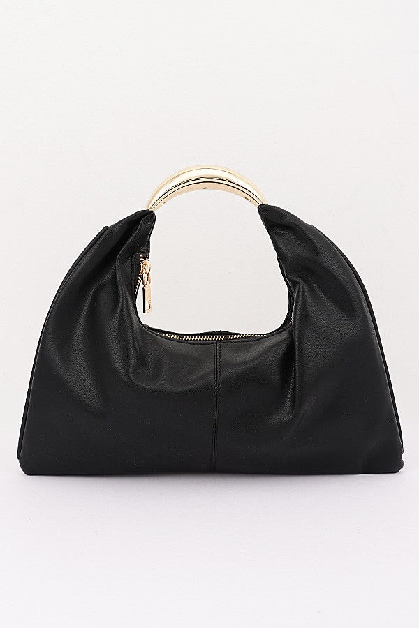 The Soho Metallic Handle Bag