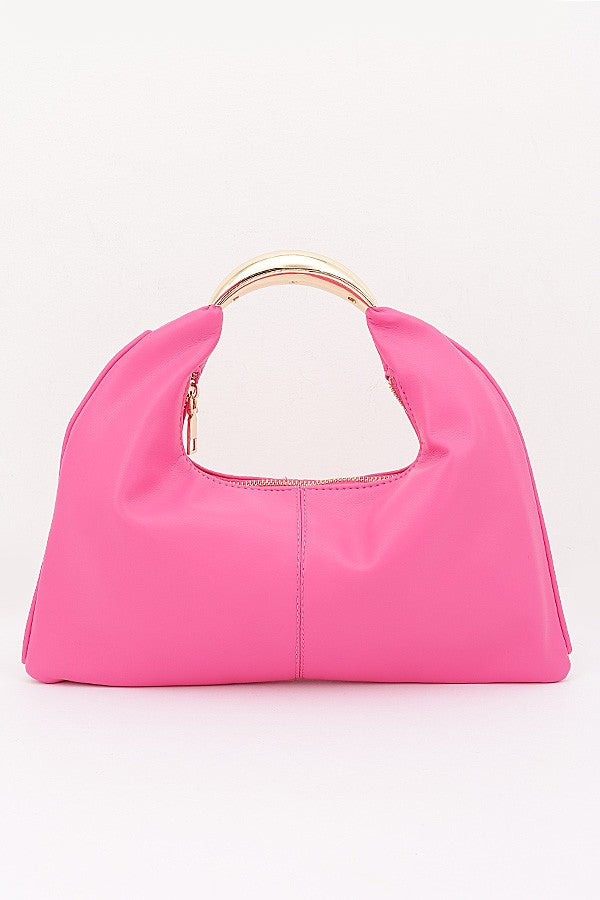 The Soho Metallic Handle Bag