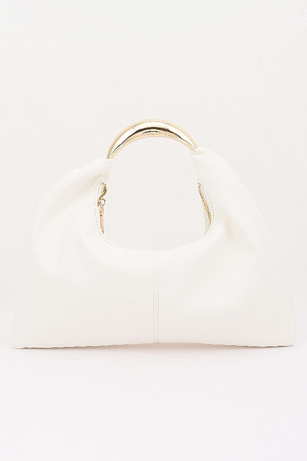 The Soho Metallic Handle Bag
