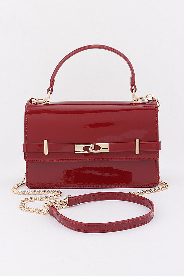 All Glossed Up Patent Bag