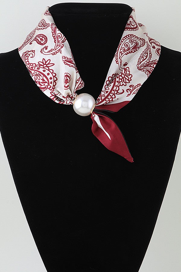 The Satin Pearl Scarf