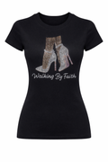 Walking By Faith Heels Tee
