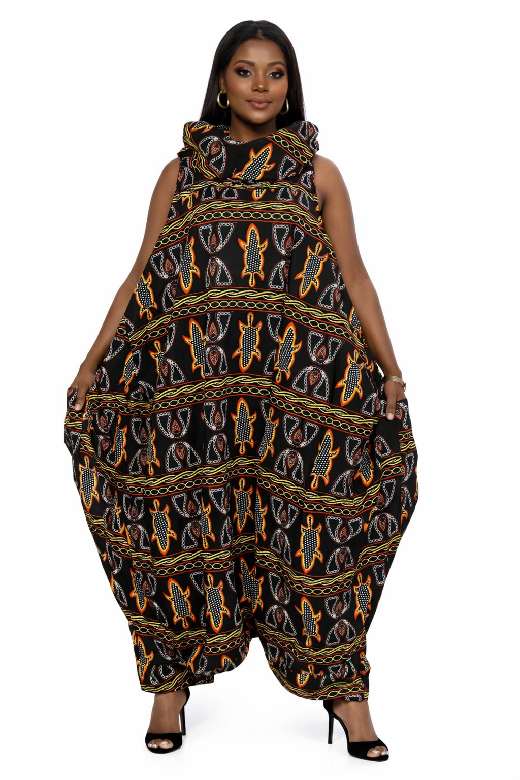 Obsidian Totem Sculptural Jumpsuit