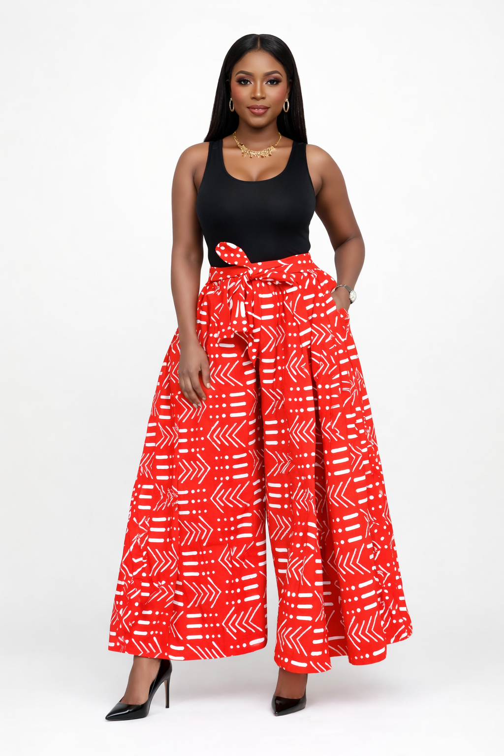 Scarlet Code Wide-Leg Pant
