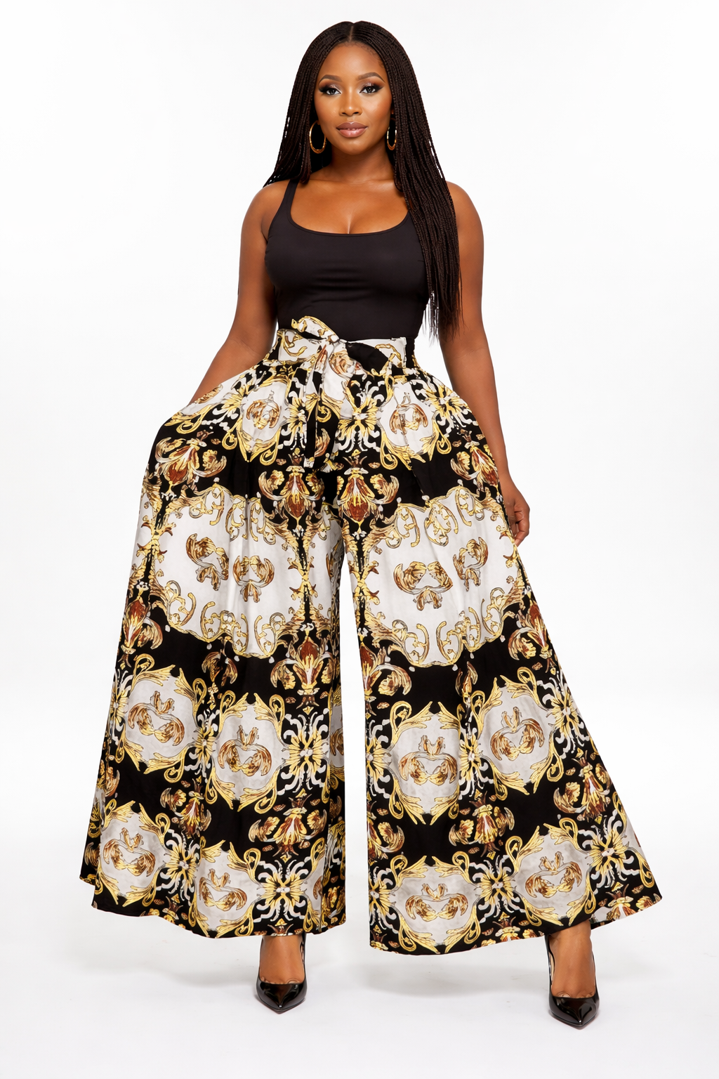 Regal Baroque Wide-Leg Pant