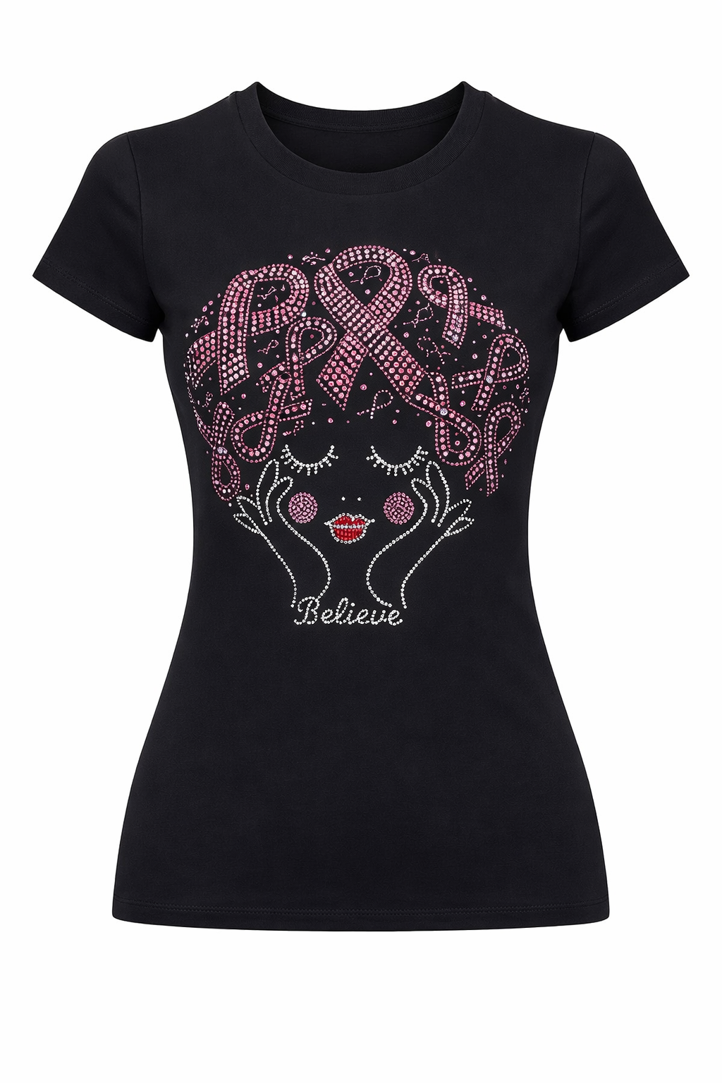 Believe Ribbon Crown Tee