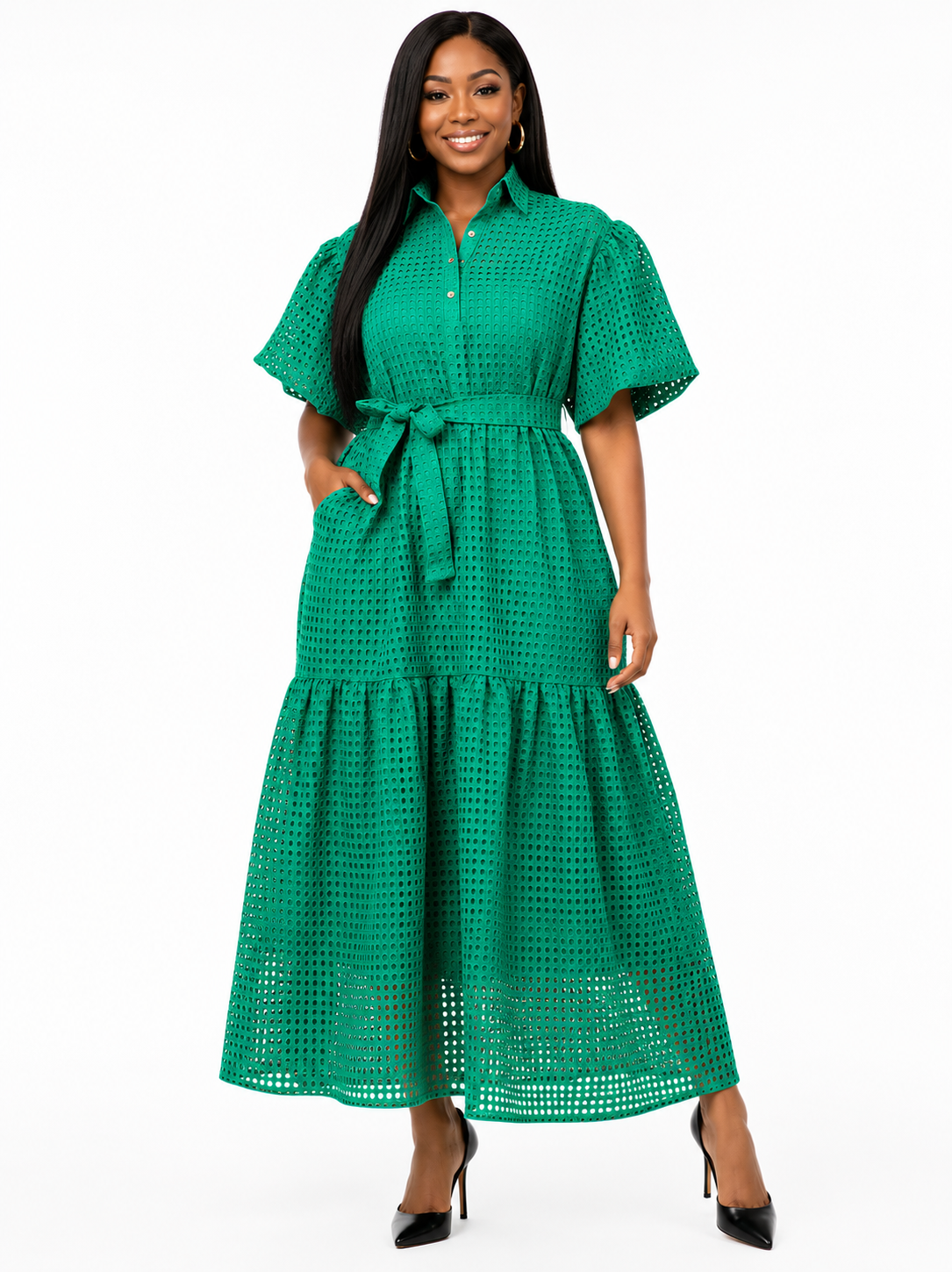 The Savannah Eyelet Maxi