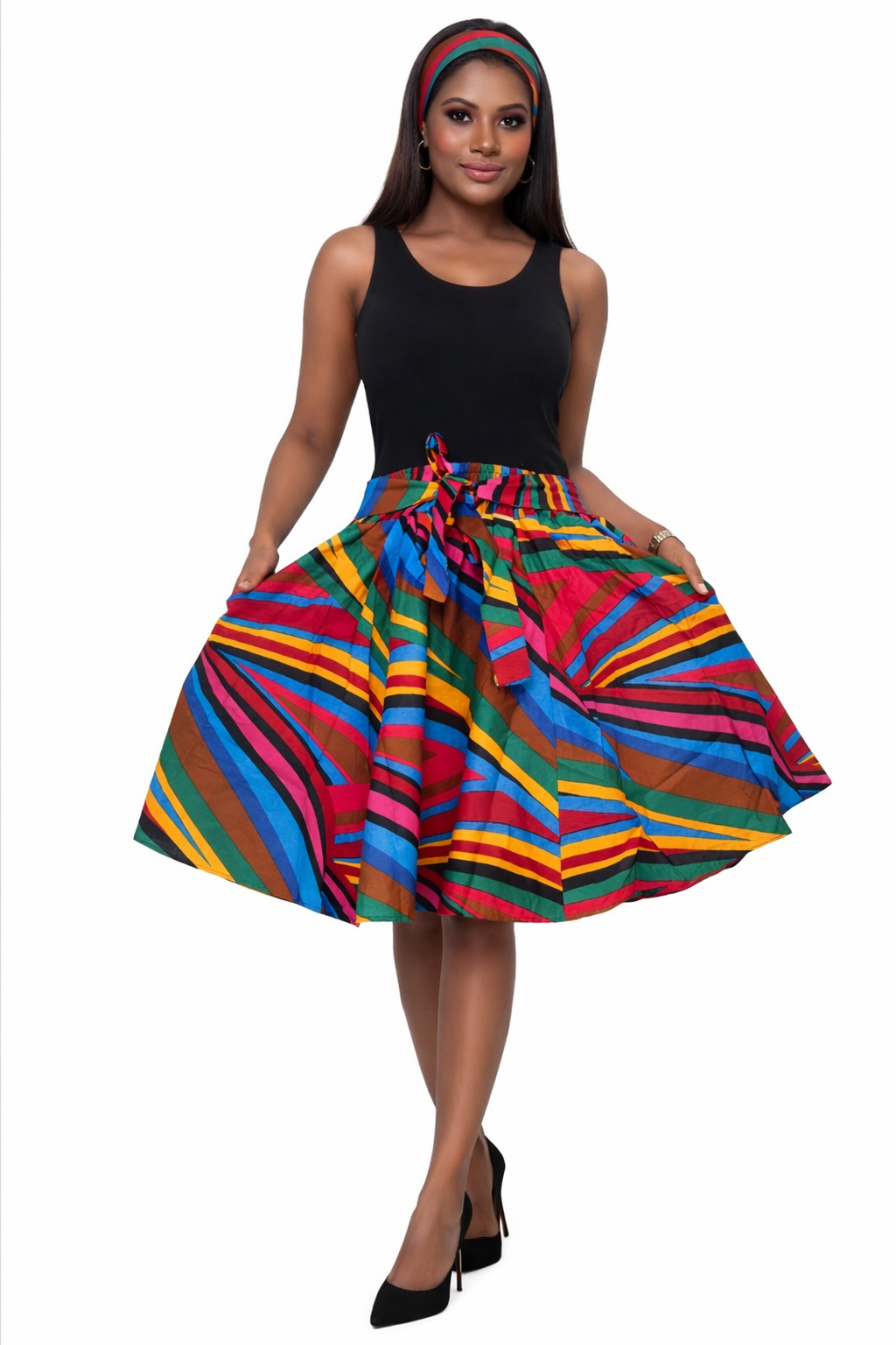 Carnival Stripe Skirt