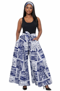 The Indigo Rhythm Wide-Leg Pant