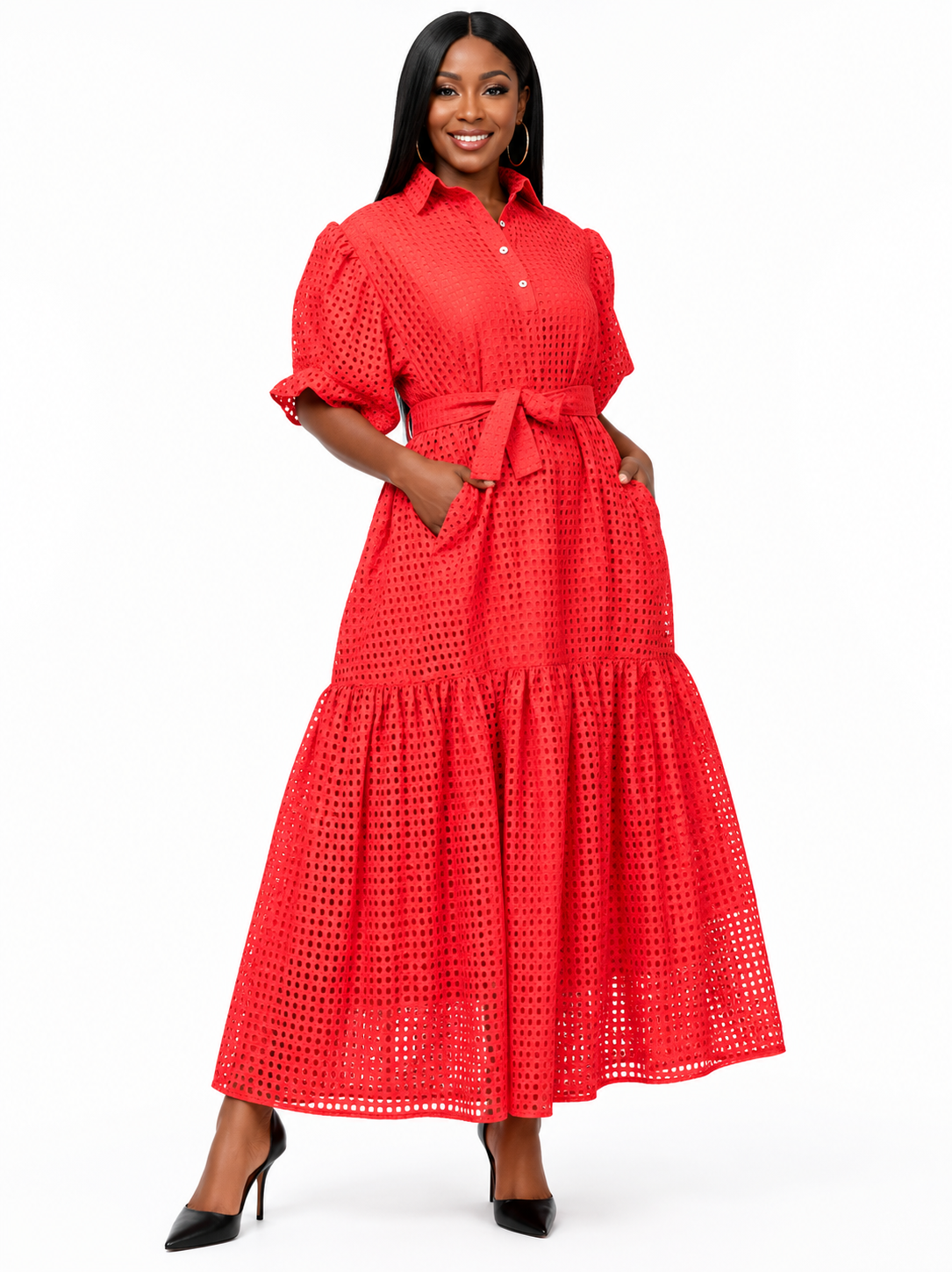 The Savannah Eyelet Maxi