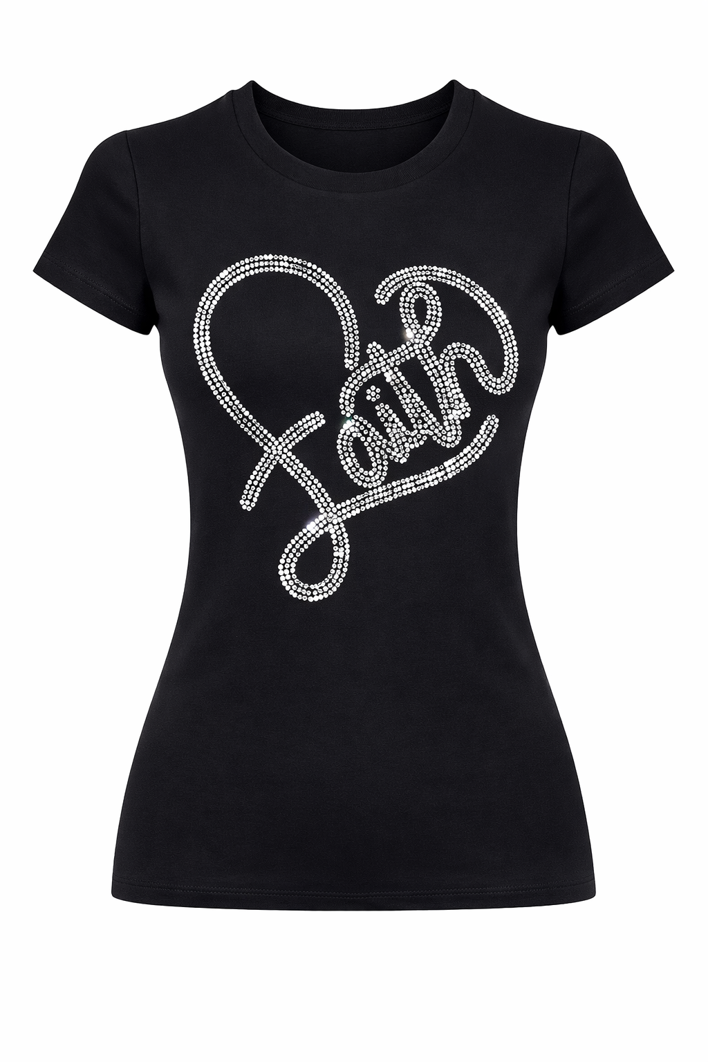 Filled With Faith Rhinestone Tee