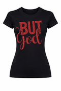 But God – Red Rhinestone Edition Tee