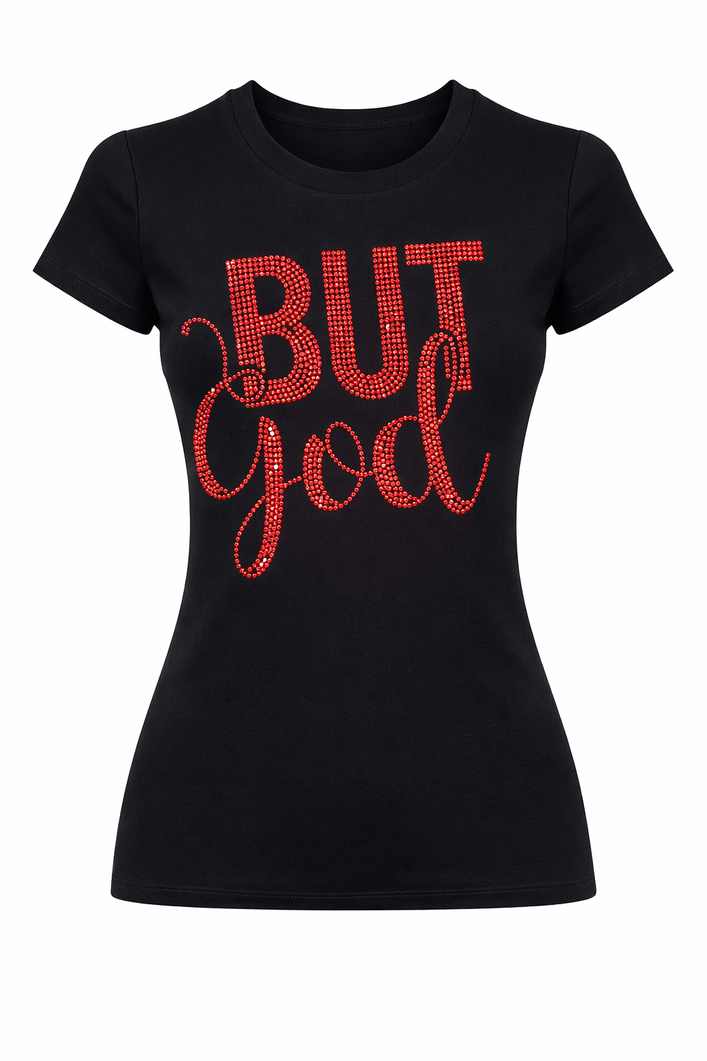 But God – Red Rhinestone Edition Tee