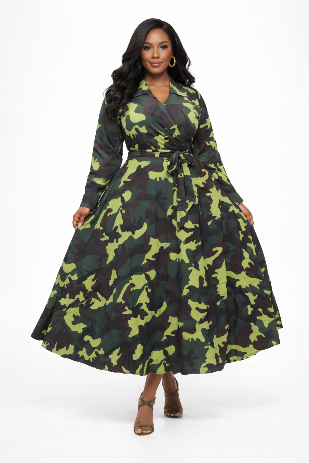 Urban Camo Wrap Maxi Dress – TOSH Fashions