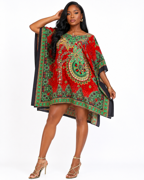 Bodega Bandana Kaftan Dress