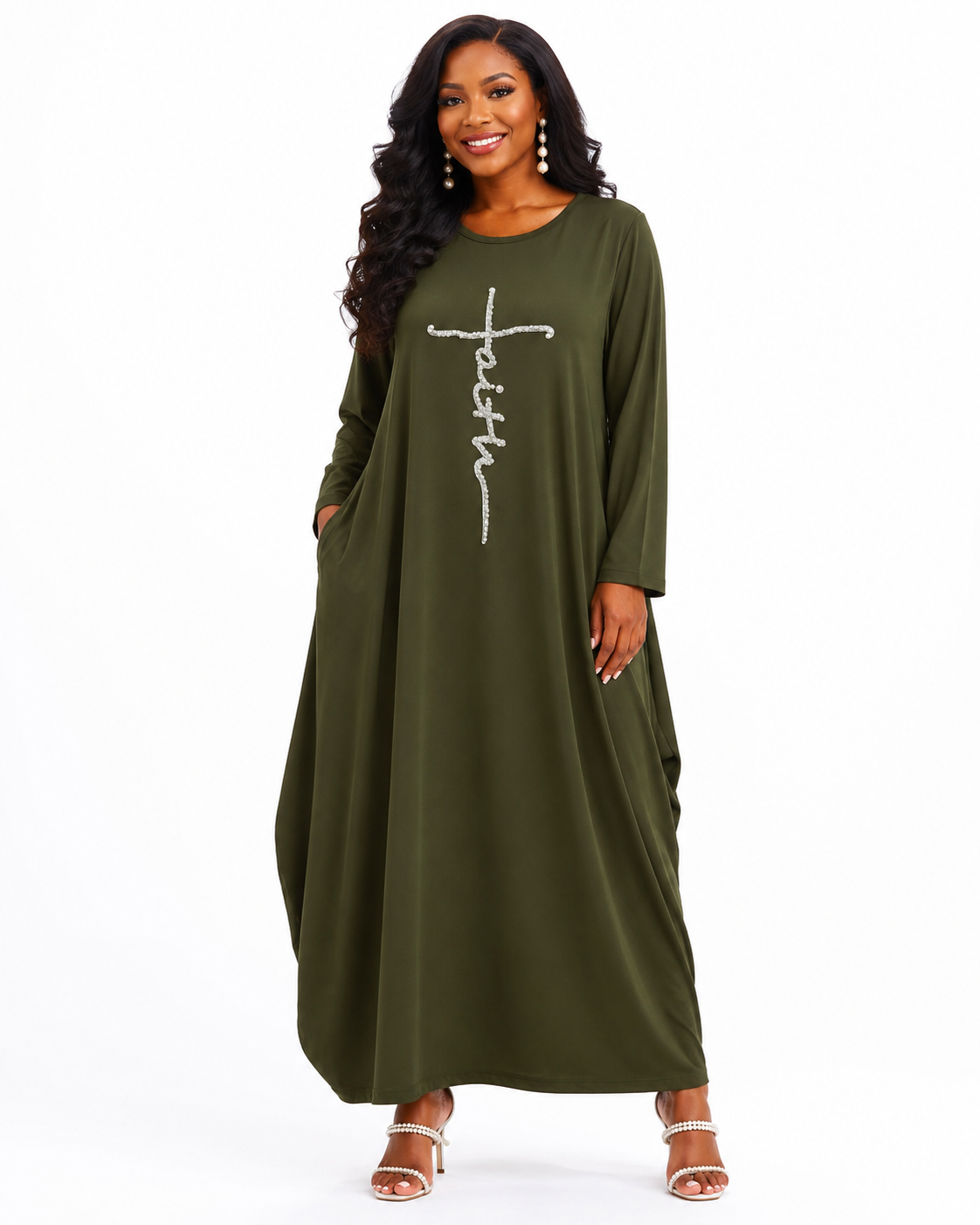 Woman of Faith Pearl Maxi Dress