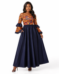 Midnight Fireworks Denim Maxi Dress