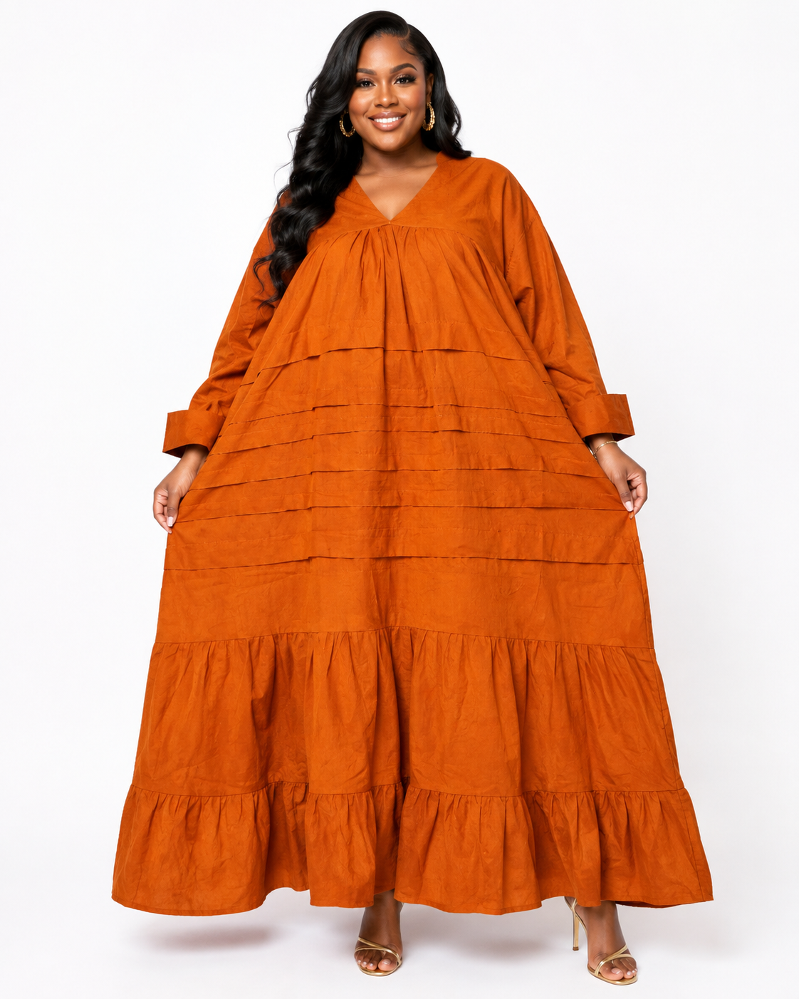 The Grand Entrance Tiered Kaftan Maxi Dress