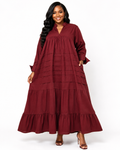 The Grand Entrance Tiered Kaftan Maxi Dress