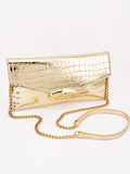 The Heiress Croc Clutch